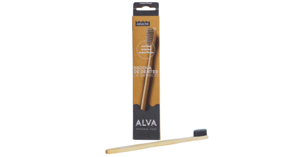 Escova de Dentes Bamboo Adulto Cerdas Super Finas Alva